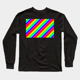 Abstract striped multi coloured background Long Sleeve T-Shirt